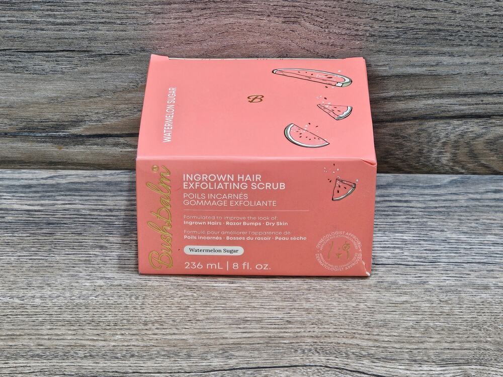 Bushbalm Watermelon Sugar Ingrown Hair Exfoliating Scrub 8oz